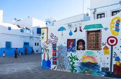 画风清奇的艺术小镇 摩洛哥小城艾西拉